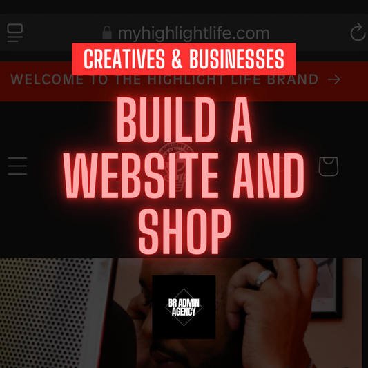 BUILD A WEBSITE (SHOPS, MUSICIANS, & PERSONAL BRANDS)