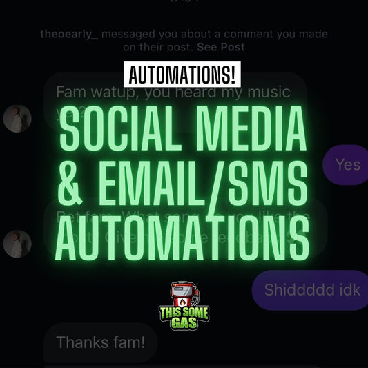 SOCIAL MEDIA & EMAIL/SMS AUTOMATIONS SETUP!